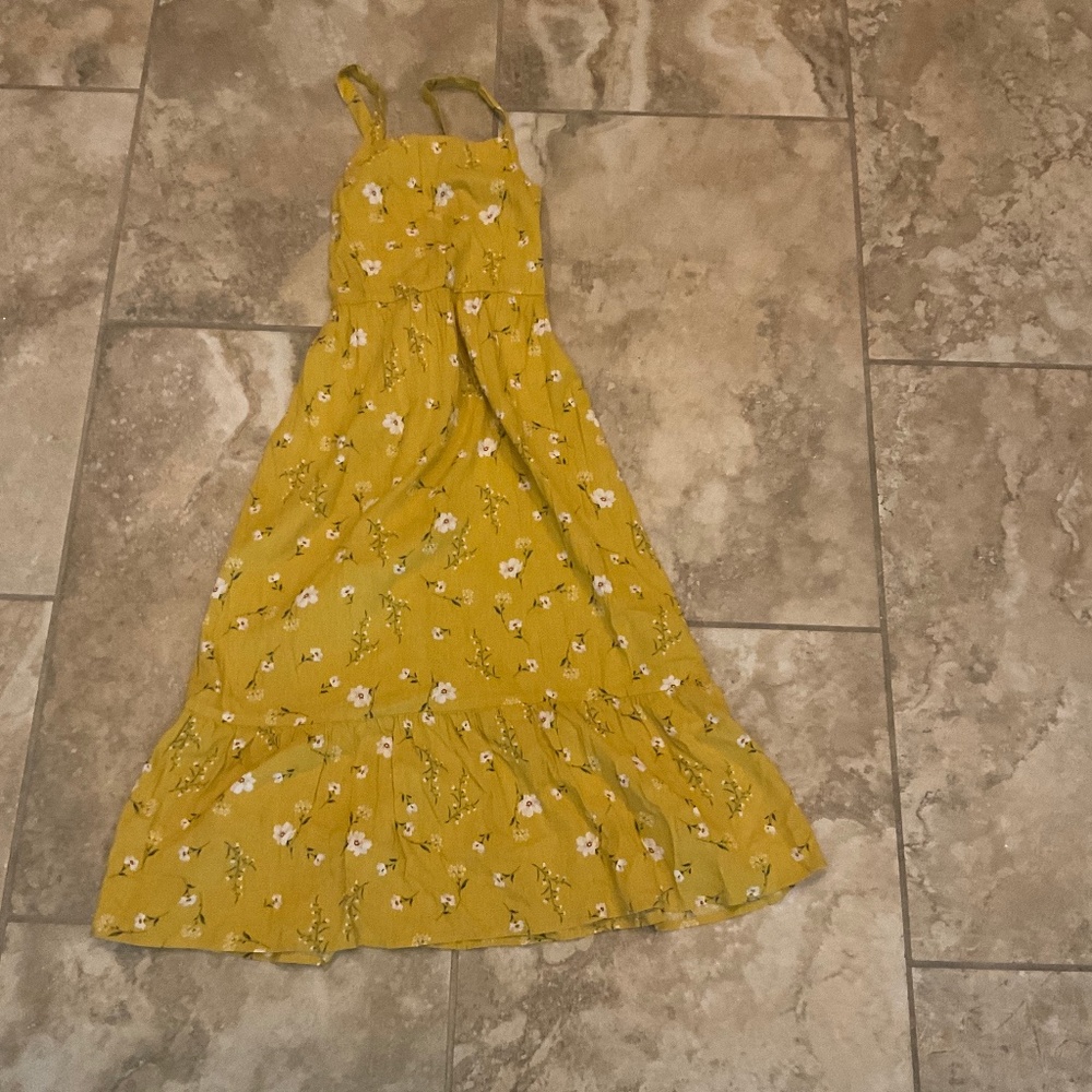 Yellow flower dress